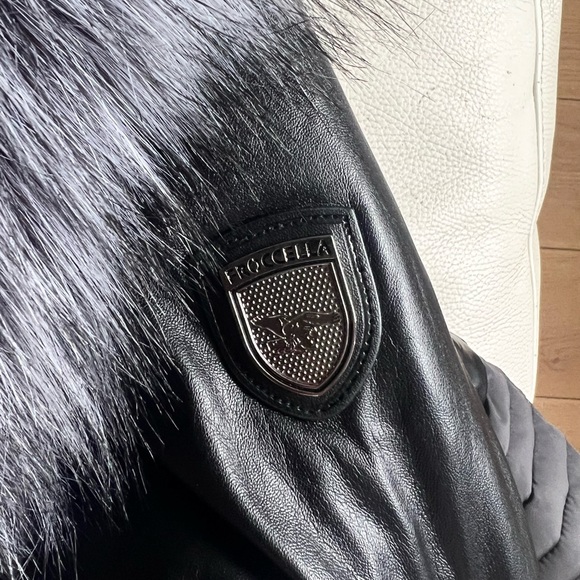 BRAND NEW Froccella fur lined black winter coat - Picture 7 of 7